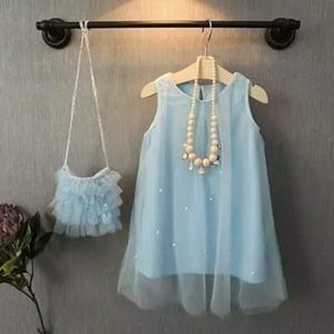 Beautiful little girl dress with purse